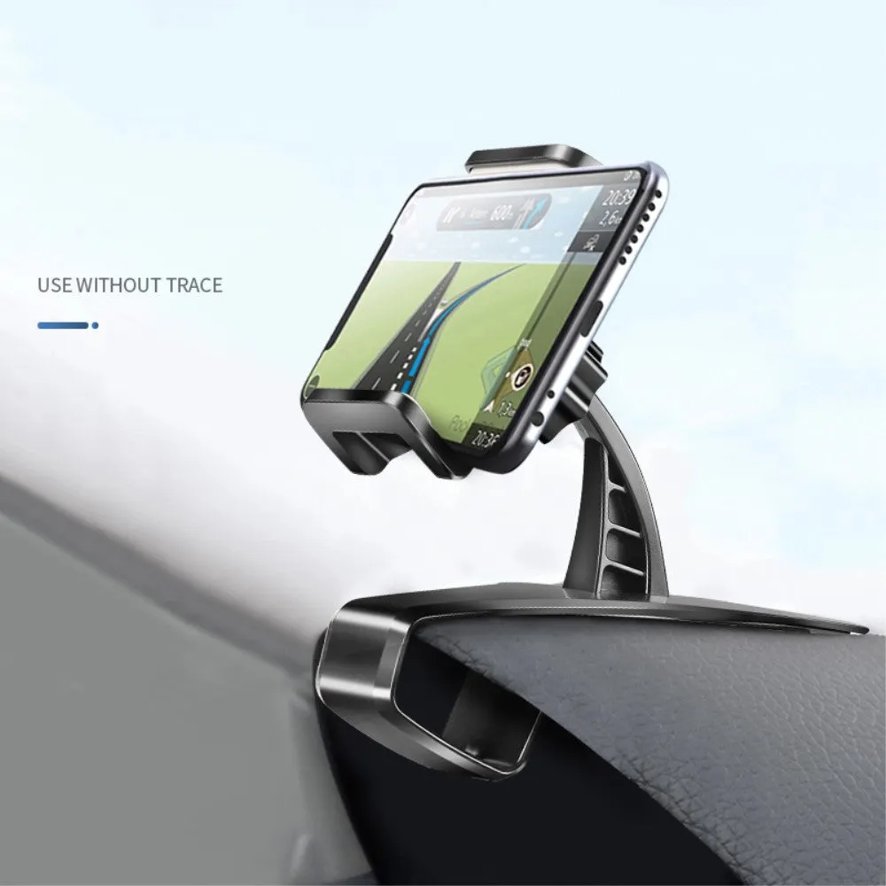 3 in 1 Car GPS Smartphone Holder: Dashboard / Visor Clamp   AC Grid Clip for ZTE Skate, Monte Carlo - Black