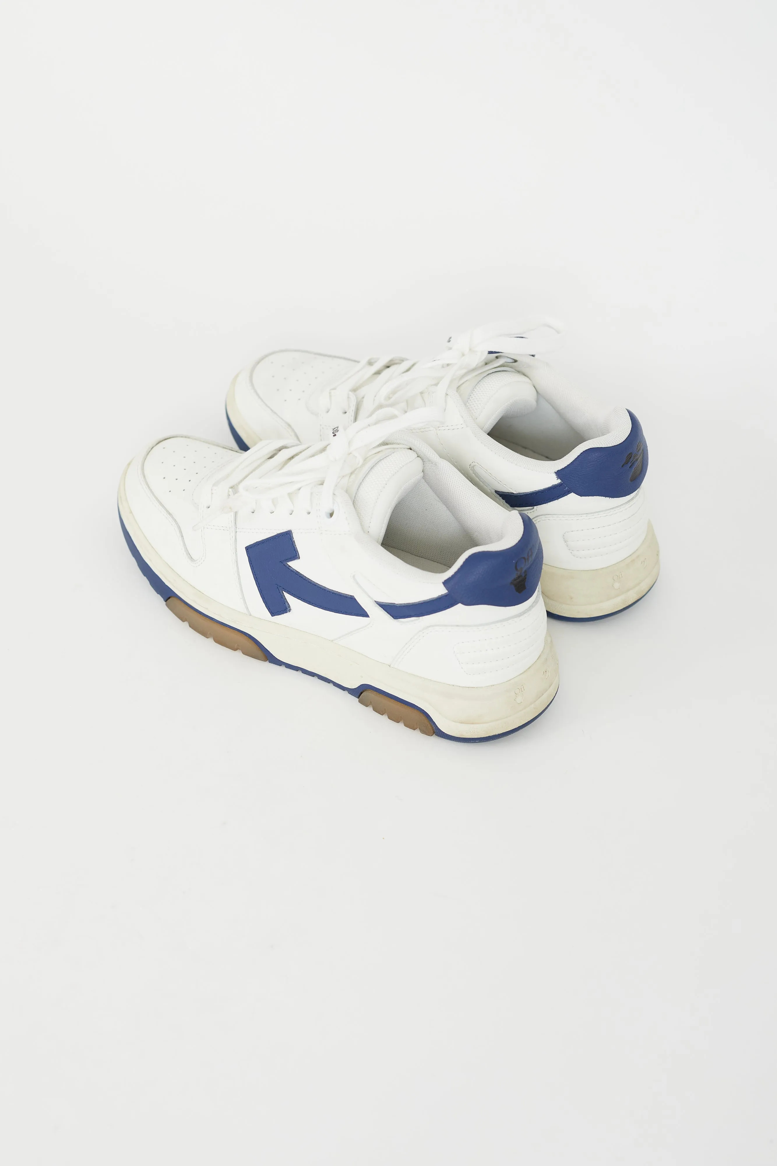 Blue & White Leather Out Of Office Sneaker