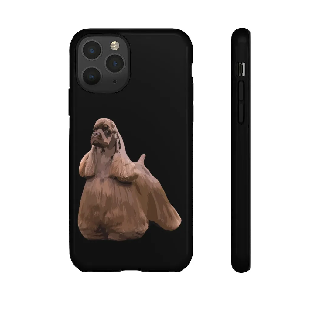 Cocker Spaniel Tough Cell Phone Cases, Dual Layer Protection, 19 Types, Made in the USA!!