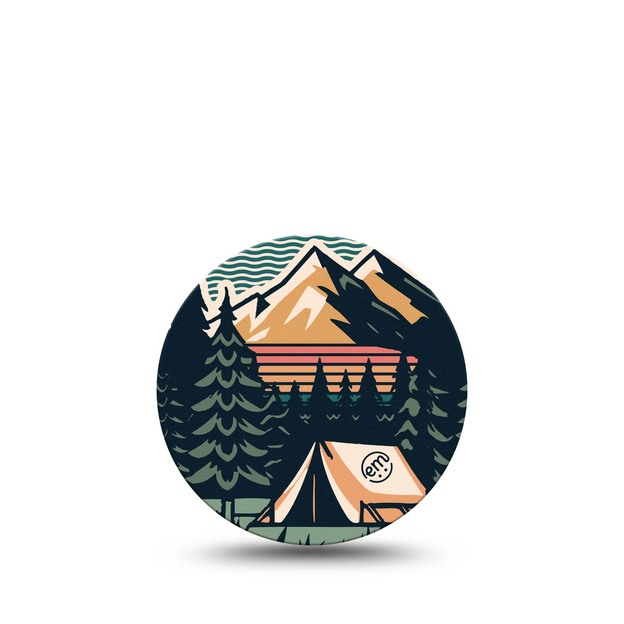 ExpressionMed OverPatch Retro Camping Adhesive Patch Freestyle Libre 3