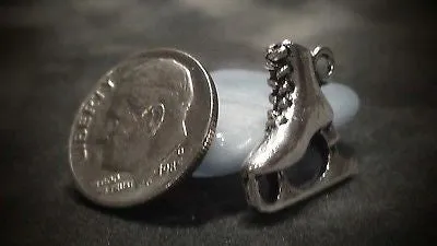 Figure Ice Skating Silver Charm - Shipping from Green Bay, WI Included