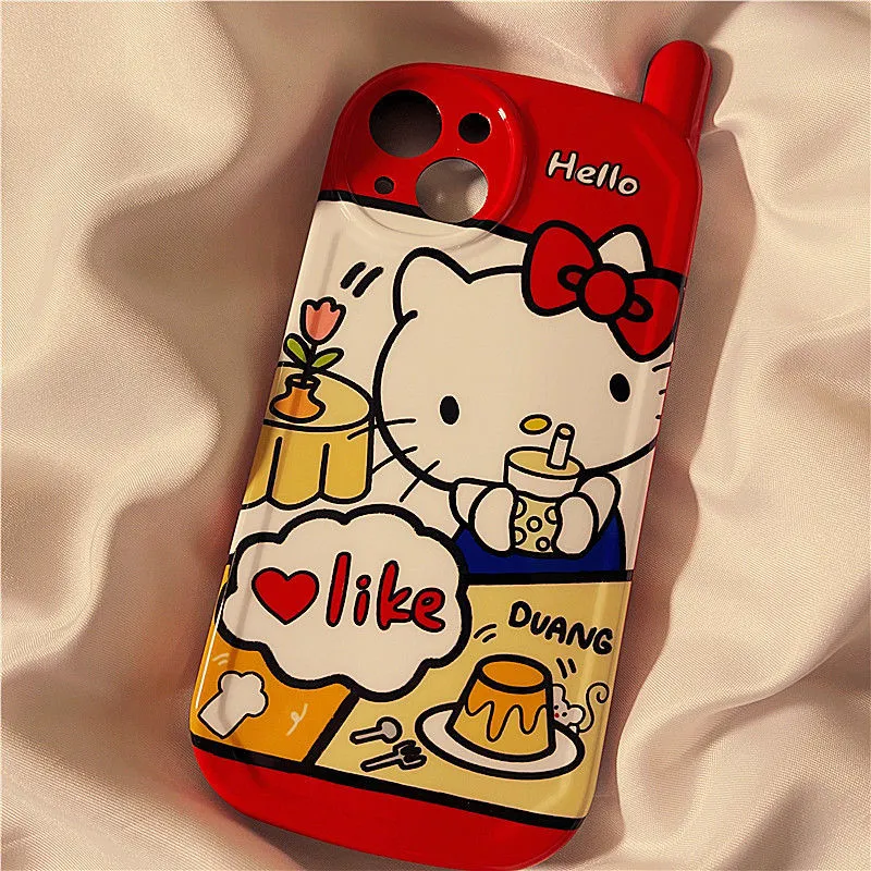 Kawaii Retro Antenna Hello Kitty iPhone Case