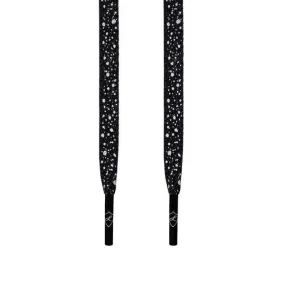 Laced Up Black Cement Shoelaces