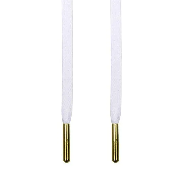 Laced Up White Waxed Shoelaces