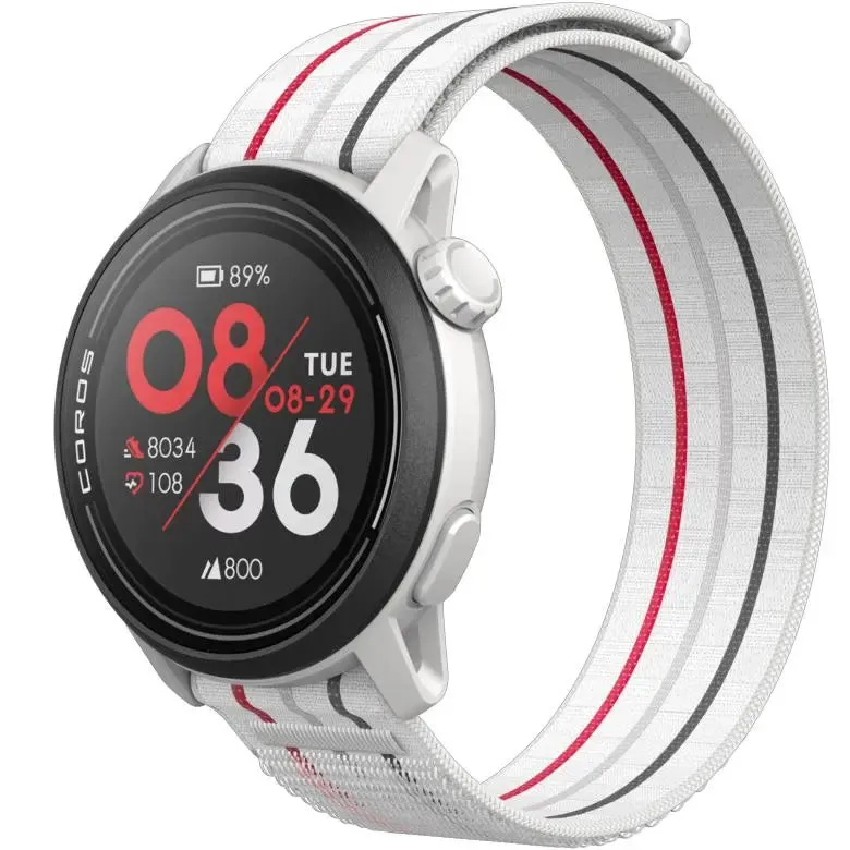 PACE 3 GPS Sport Watch - Nylon Band - White
