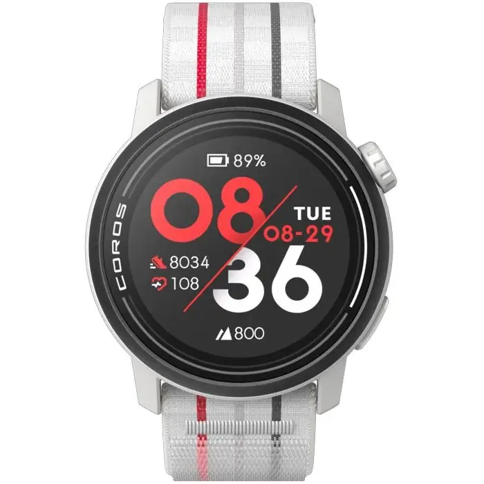PACE 3 GPS Sport Watch - Nylon Band - White