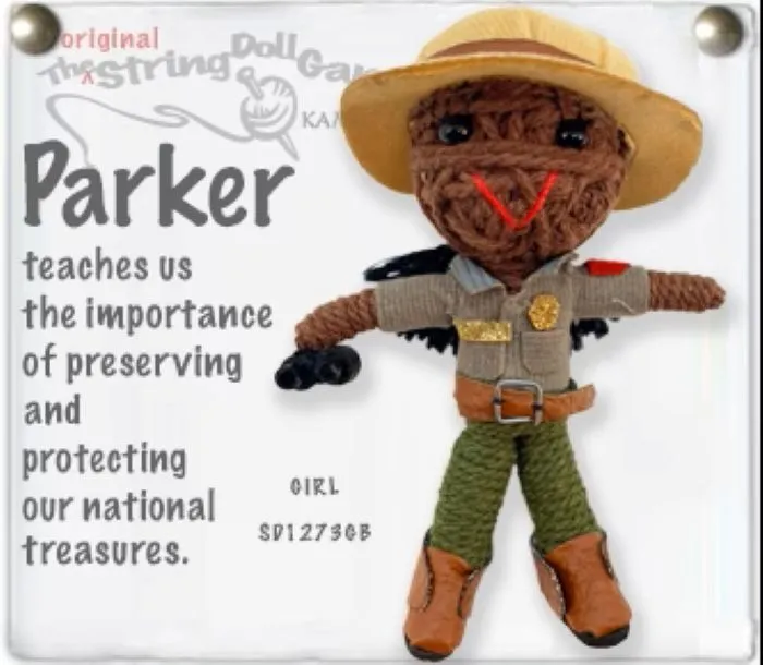 Parker the Park Ranger String Doll Keychain