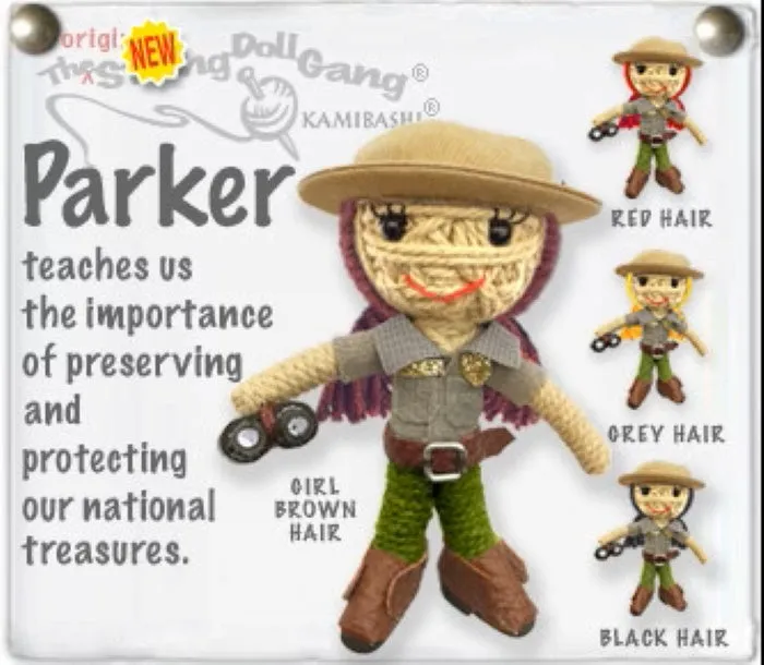 Parker the Park Ranger String Doll Keychain