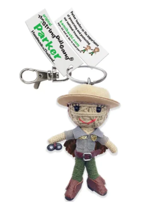 Parker the Park Ranger String Doll Keychain