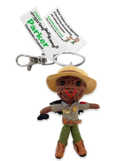 Parker the Park Ranger String Doll Keychain