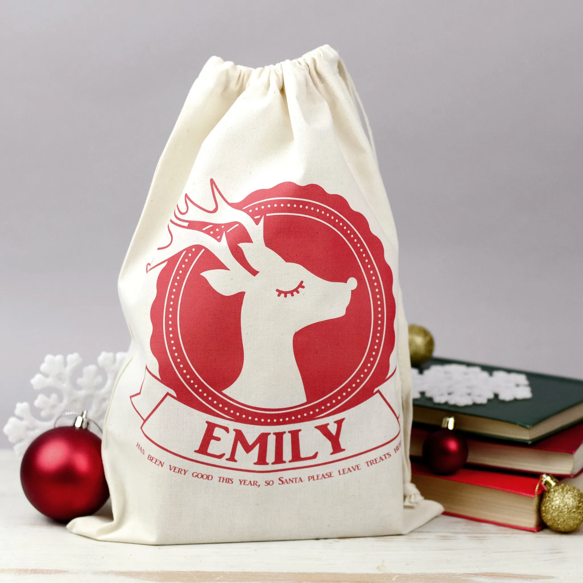 Personalised Mini Christmas Gift Sack