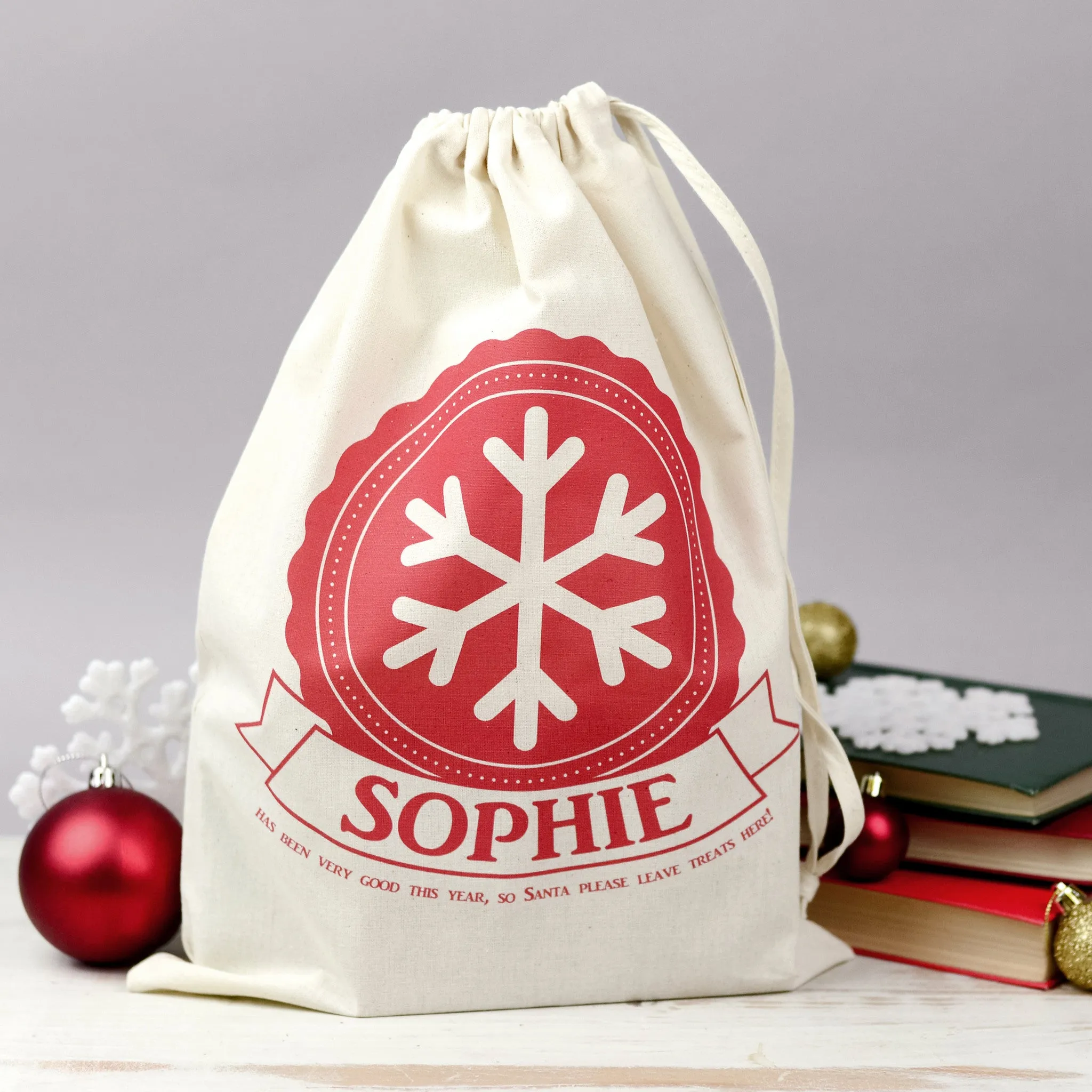 Personalised Mini Christmas Gift Sack