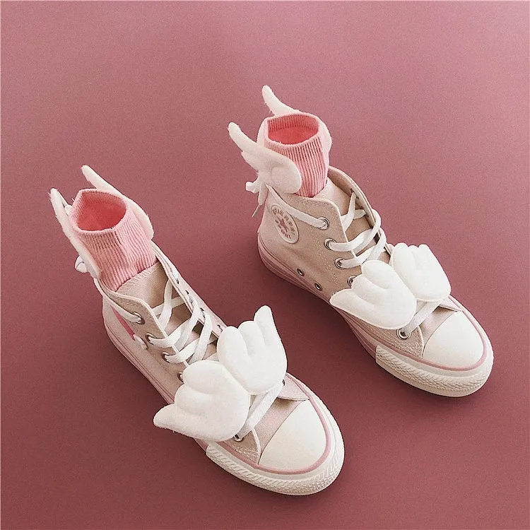 Pink Cardcaptor Sakura Wings Canvas Shoes