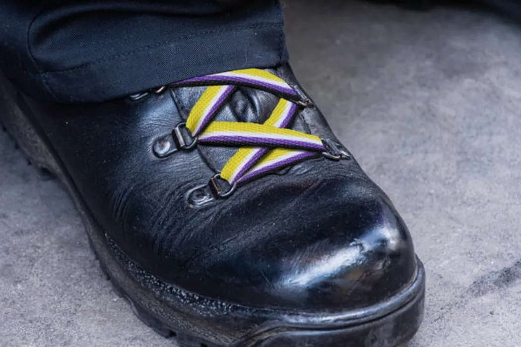 Pride ''Non Binary'' Striped Shoe Laces