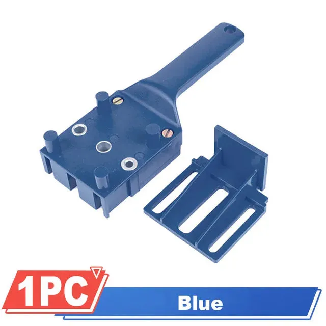 Quick Wood Doweling Jig ABS Plastic Handheld Pocket Hole Jig System 6 8 10mm Drill Bit Hole Puncher for Carpentry Dowel Joints