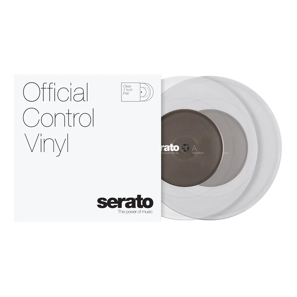 Serato 7" Standard Colors  Clear (Pair)