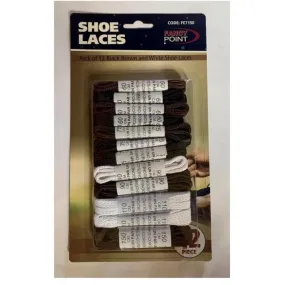 Shoelaces Set Assorted Colours 12pk