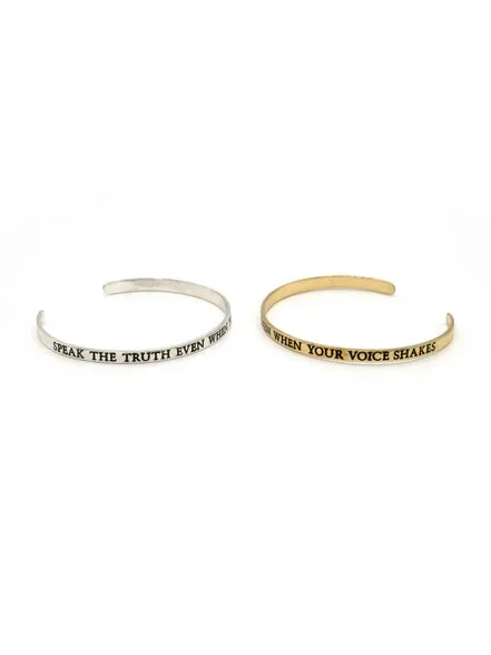 Speak The Truth Cuff