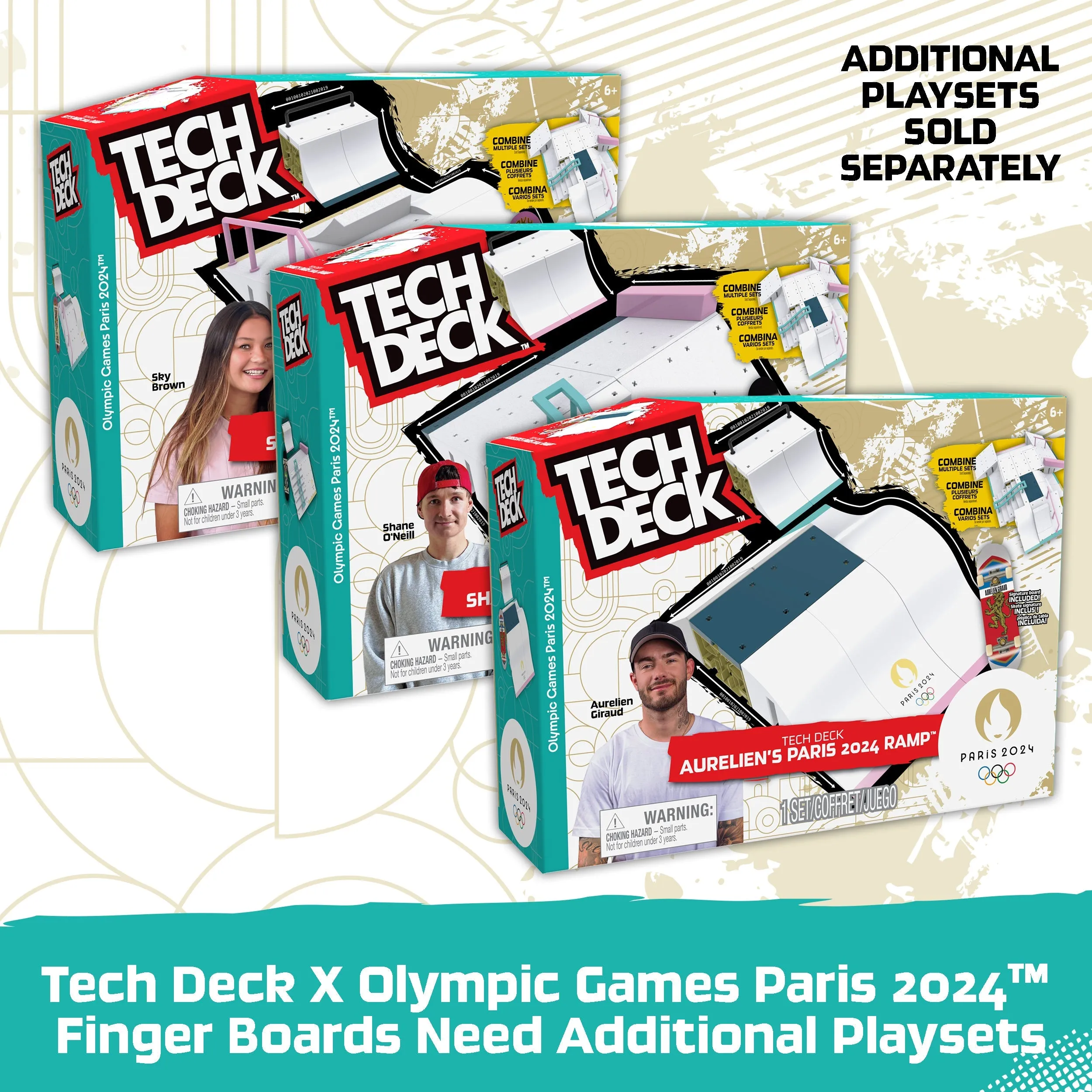 Tech Deck, Competition Legends Olympic Games Paris 2024 Fingerboard 8-Pack