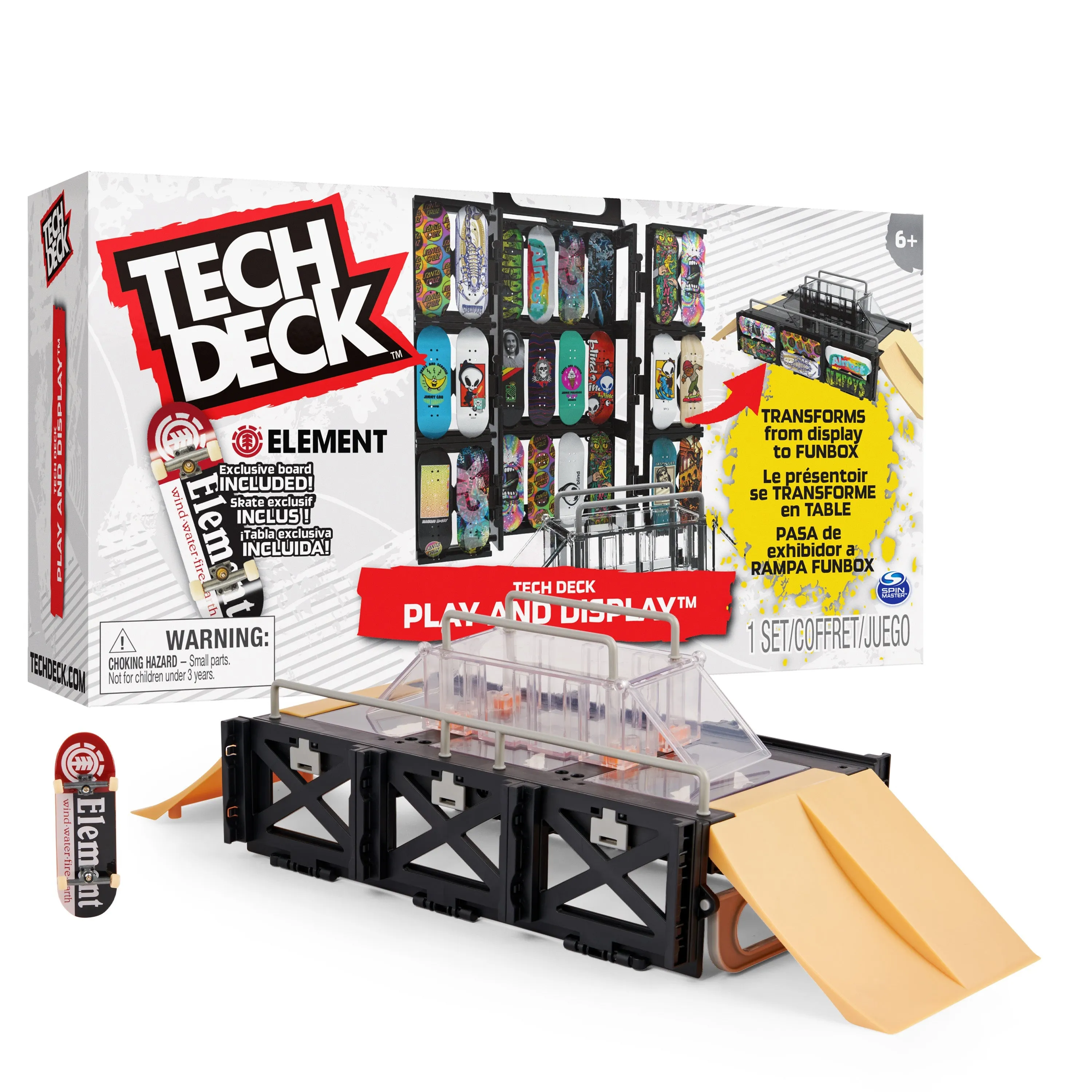 Tech Deck, Play and Display Ramp Set and Carrying Case