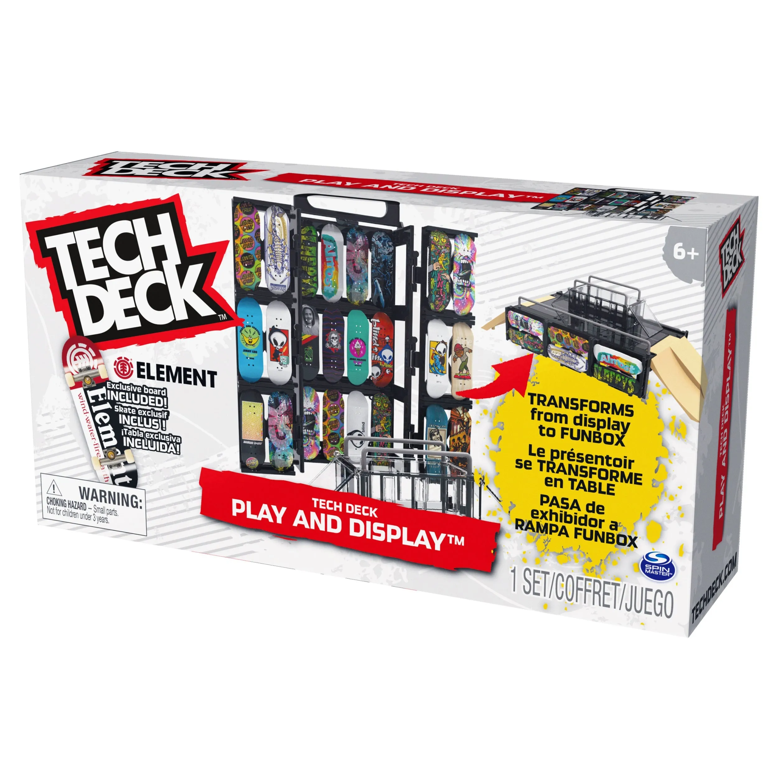 Tech Deck, Play and Display Ramp Set and Carrying Case