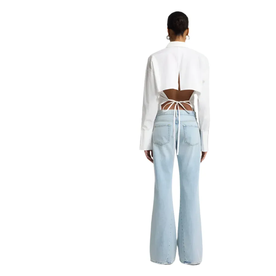 Women's Seven For All Mankind Slim Illusion Twisted Seam Spencer Flare 7U350555-1E6