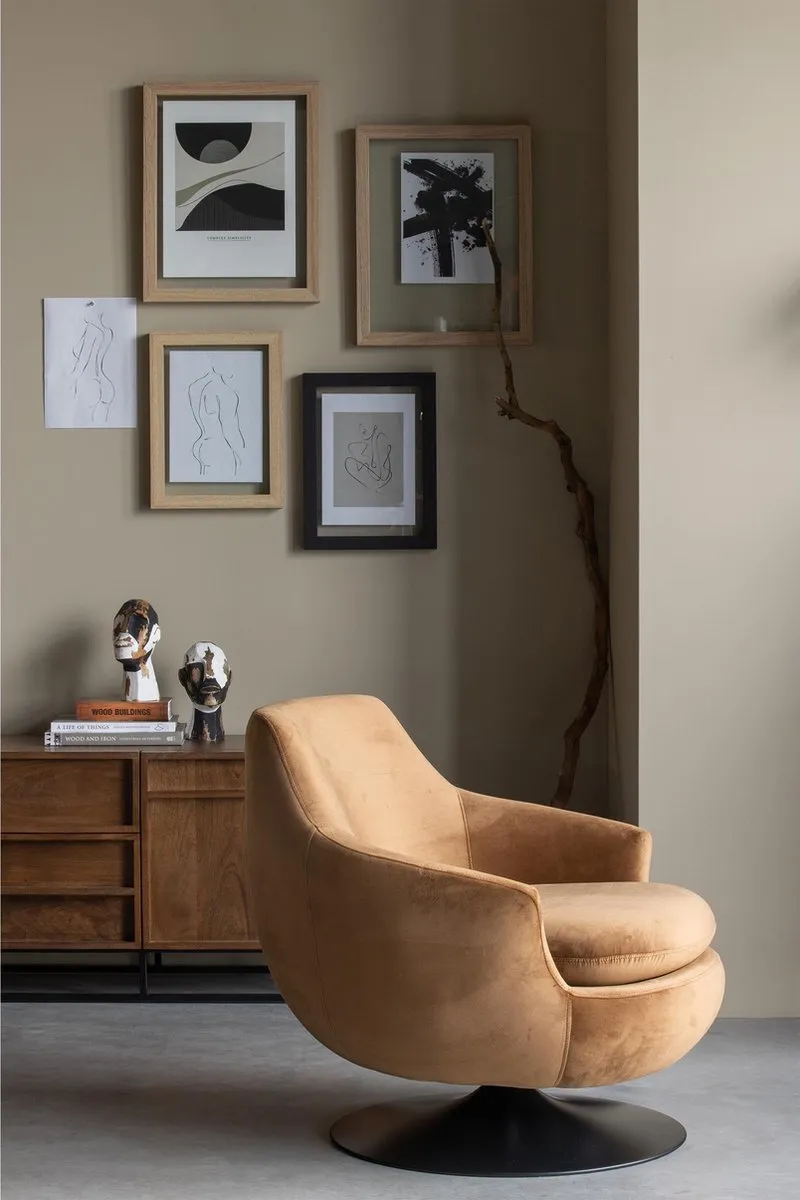 Woood Jada Rotational Armchair Teal - Clearance
